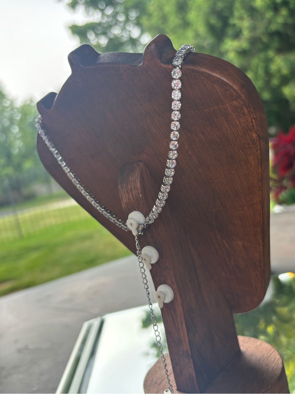 rhinestone bow choker - Picture 6 of 7